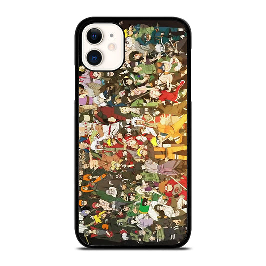 NARUTO ANIME ALL CHARACTERS 2 iPhone 11 Case Cover