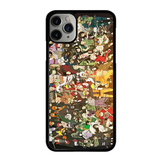 NARUTO ANIME ALL CHARACTERS 2 iPhone 11 Pro Max Case Cover