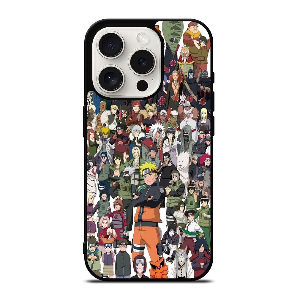 NARUTO ANIME ALL CHARACTERS 3 iPhone 15 Pro Case Cover