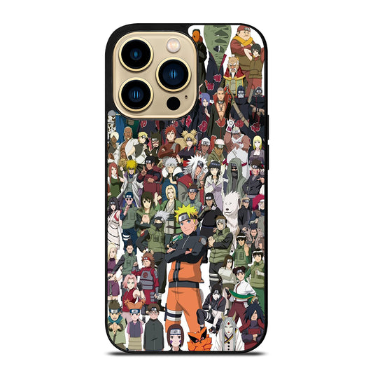 NARUTO ANIME ALL CHARACTERS 3 iPhone 14 Pro Max Case Cover