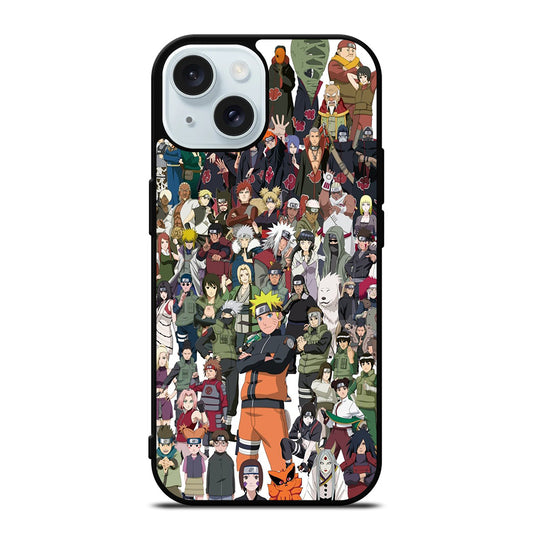 NARUTO ANIME ALL CHARACTERS 3 iPhone 15 Case Cover