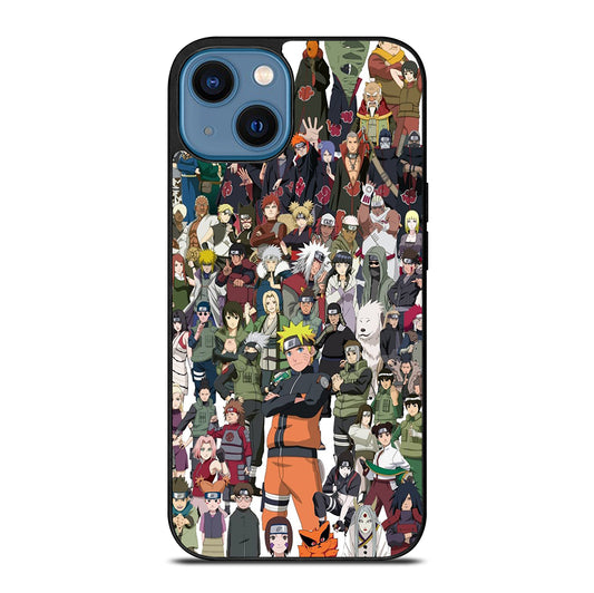NARUTO ANIME ALL CHARACTERS 3 iPhone 14 Case Cover
