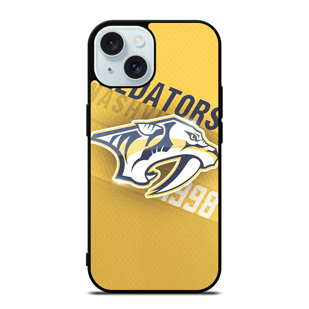 NASHVILLE PREDATORS LOGO NHL iPhone 15 Case Cover