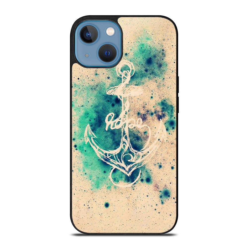 NAUTICAL ANCHOR ART LOGO iPhone 13 Case Cover