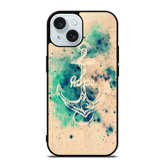 NAUTICAL ANCHOR ART LOGO iPhone 15 Case Cover