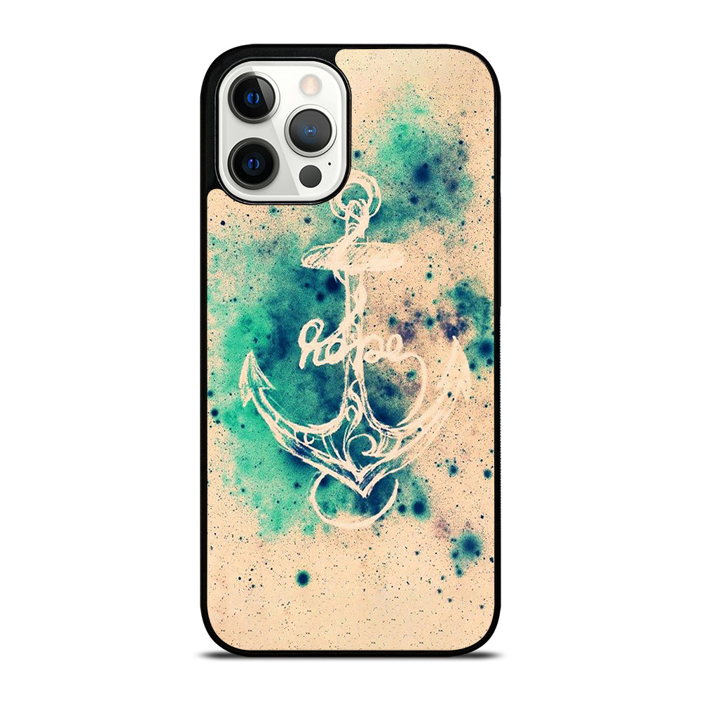 NAUTICAL ANCHOR ART LOGO iPhone 12 Pro Max Case Cover