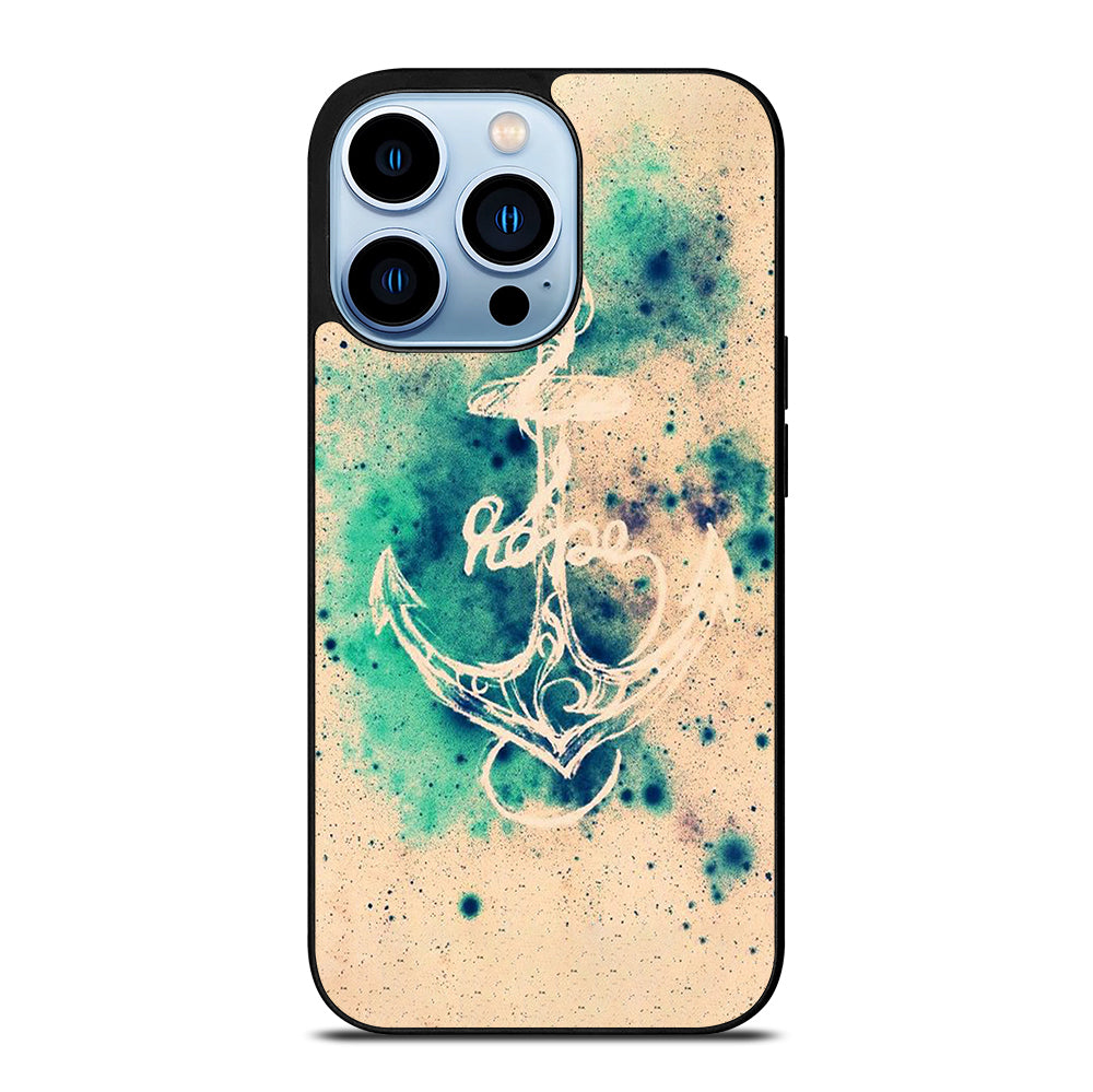 NAUTICAL ANCHOR ART LOGO iPhone 13 Pro Max Case Cover