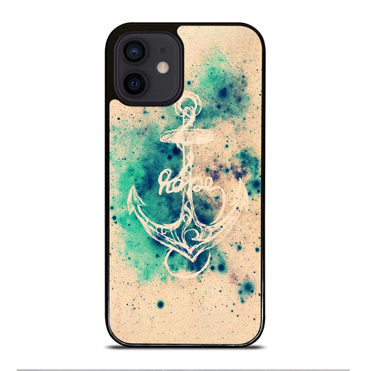 NAUTICAL ANCHOR ART LOGO iPhone 12 Mini Case Cover
