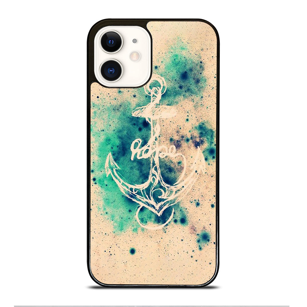 NAUTICAL ANCHOR ART LOGO iPhone 12 Case Cover