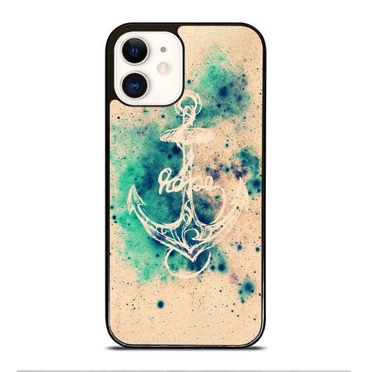 NAUTICAL ANCHOR ART LOGO iPhone 12 Case Cover