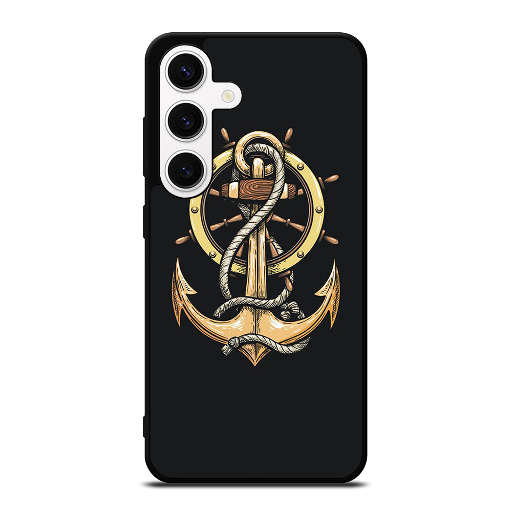 NAUTICAL ANCHOR EMBLEM Samsung Galaxy S24 Case Cover
