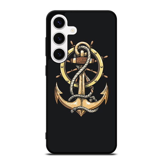 NAUTICAL ANCHOR EMBLEM Samsung Galaxy S24 Case Cover