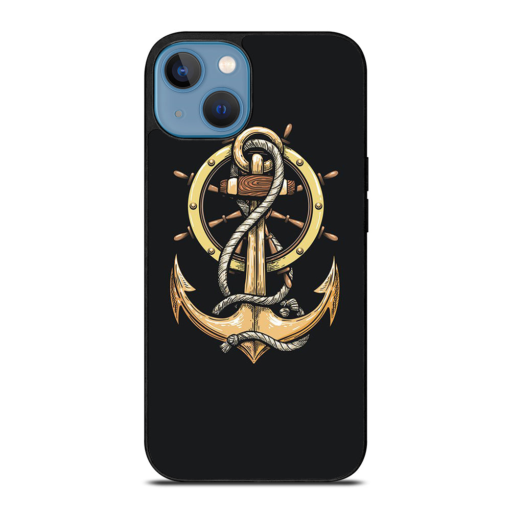 NAUTICAL ANCHOR EMBLEM iPhone 13 Case Cover