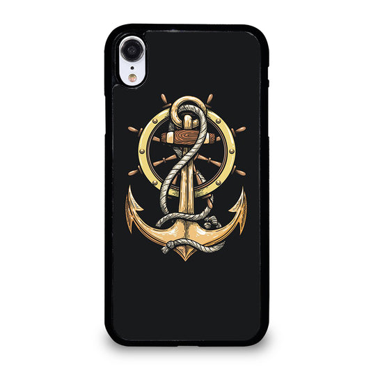 NAUTICAL ANCHOR EMBLEM iPhone XR Case Cover