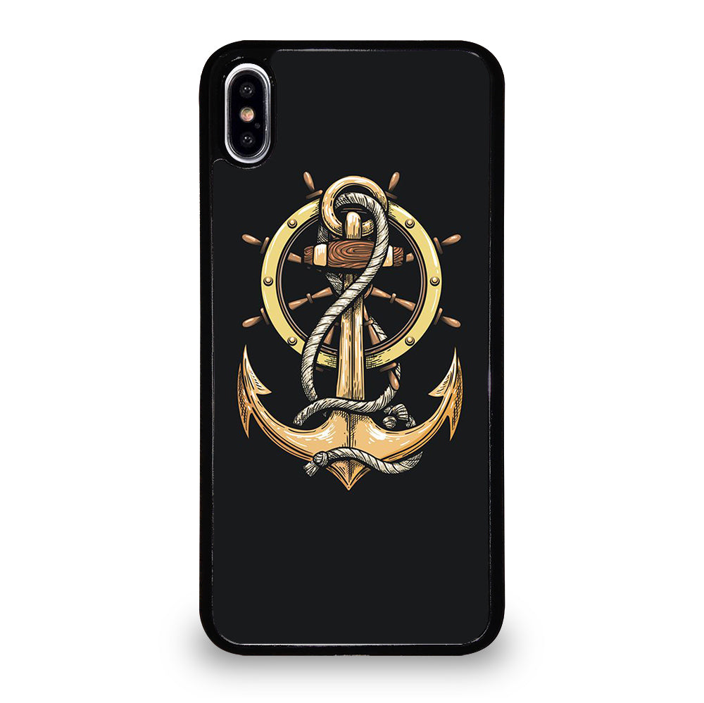 NAUTICAL ANCHOR EMBLEM iPhone XS Max Case Cover