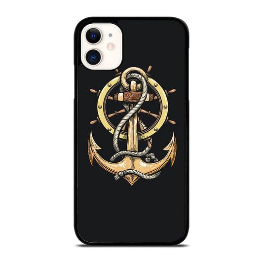 NAUTICAL ANCHOR EMBLEM iPhone 11 Case Cover