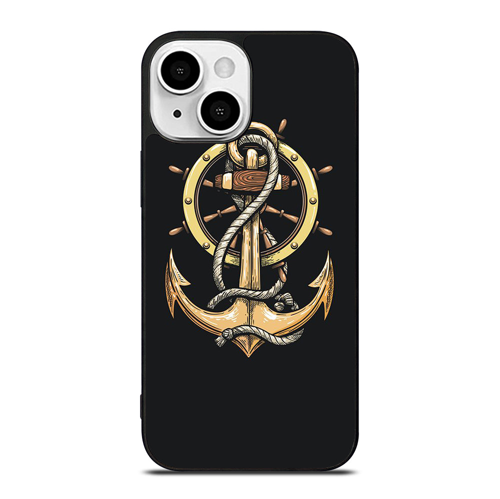 NAUTICAL ANCHOR EMBLEM iPhone 13 Mini Case Cover