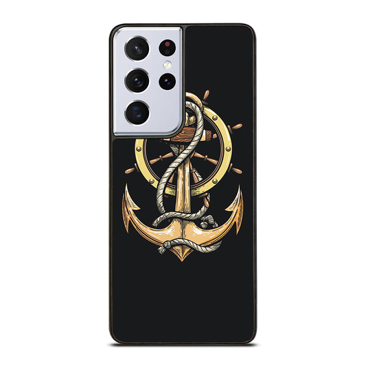 NAUTICAL ANCHOR EMBLEM Samsung Galaxy S21 Ultra Case Cover