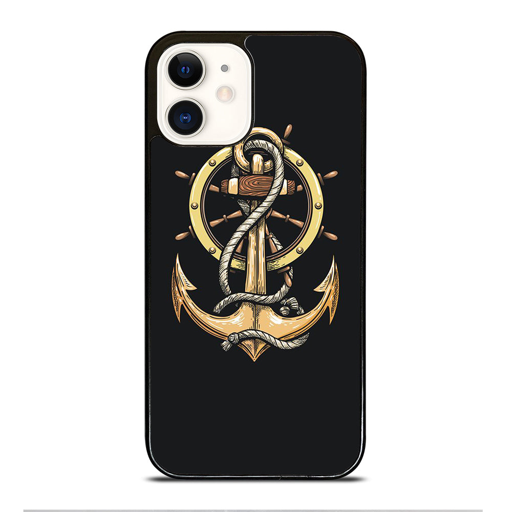 NAUTICAL ANCHOR EMBLEM iPhone 12 Case Cover