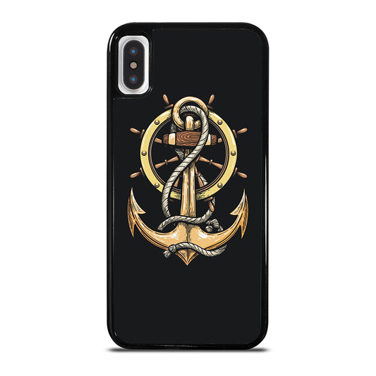 NAUTICAL ANCHOR EMBLEM iPhone X / XS Case Cover