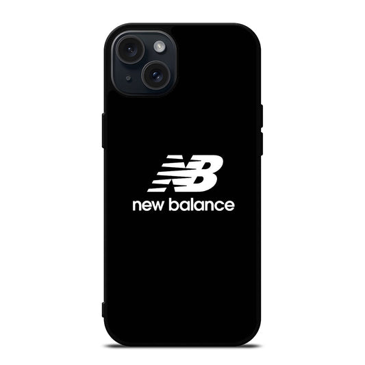 NEW BALANCE BLACK LOGO iPhone 15 Plus Case Cover