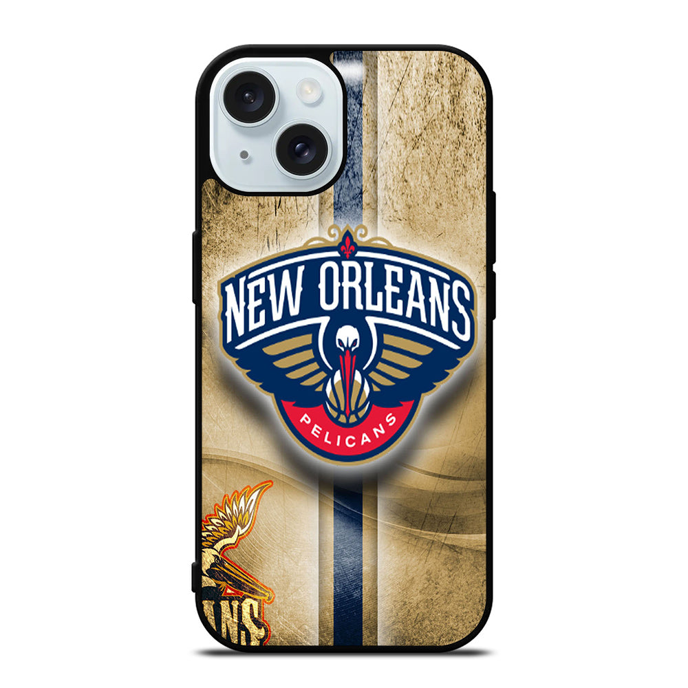 NEW ORLEANS PELICANS NBA LOGO iPhone 15 Case Cover