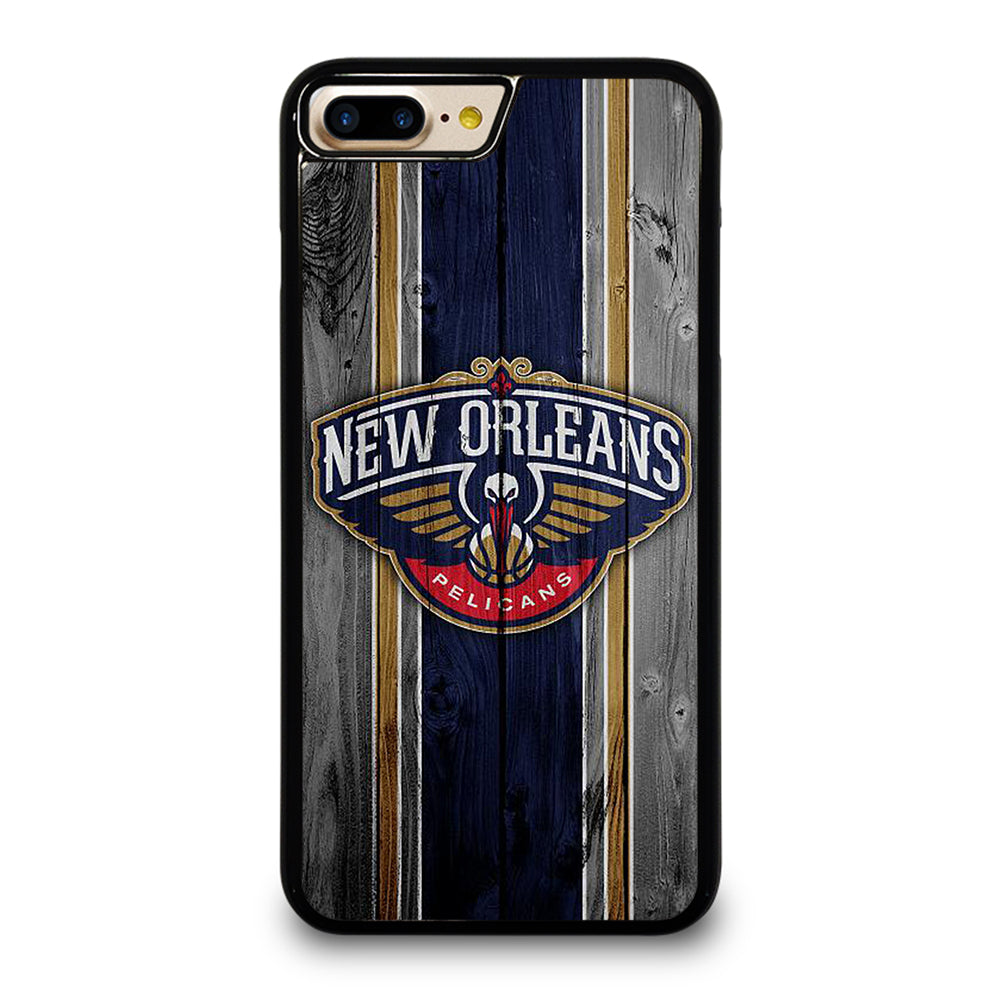 NEW ORLEANS PELICANS NBA WOODEN LOGO iPhone 7 / 8 Plus Case Cover