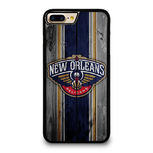 NEW ORLEANS PELICANS NBA WOODEN LOGO iPhone 7 / 8 Plus Case Cover