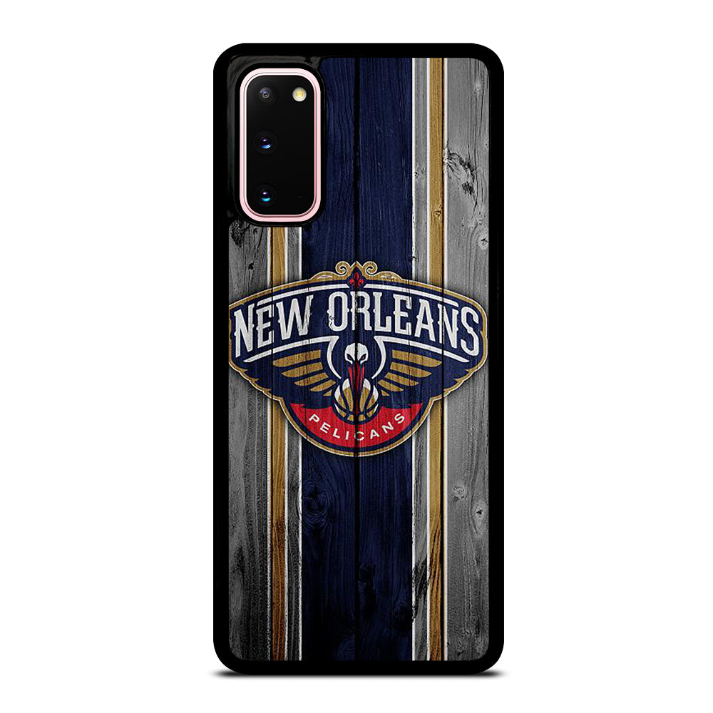NEW ORLEANS PELICANS NBA WOODEN LOGO Samsung Galaxy S20 Case Cover