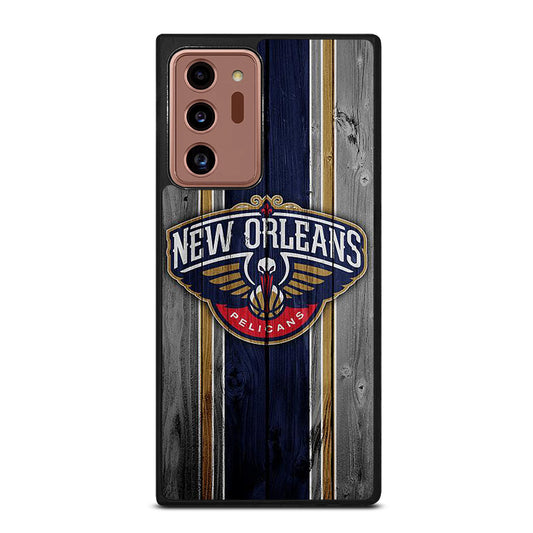 NEW ORLEANS PELICANS NBA WOODEN LOGO Samsung Galaxy Note 20 Ultra Case Cover