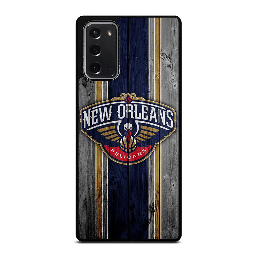 NEW ORLEANS PELICANS NBA WOODEN LOGO Samsung Galaxy Note 20 Case Cover