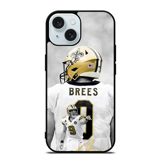 NEW ORLEANS SAINTS DREW BREES FOOTBALL iPhone 15 Case Cover