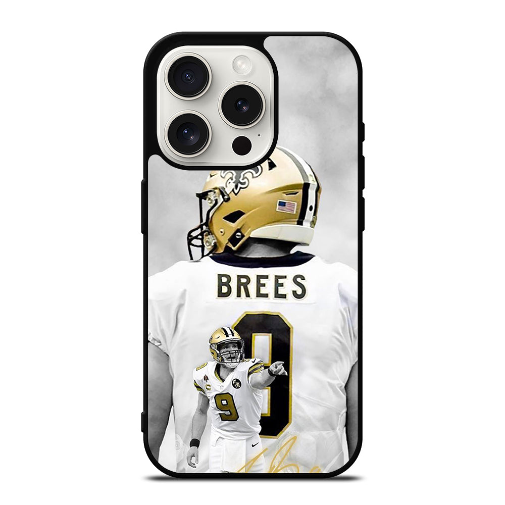 NEW ORLEANS SAINTS DREW BREES FOOTBALL iPhone 15 Pro Case Cover