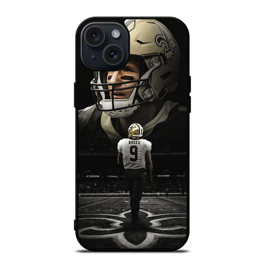 NEW ORLEANS SAINTS DREW BREES NFL iPhone 15 Plus Case Cover