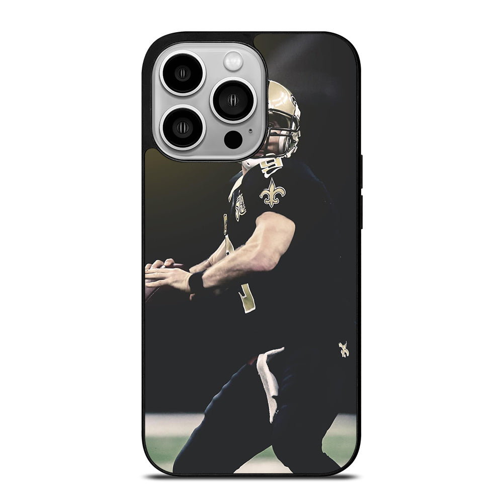 NEW ORLEANS SAINTS DREW BREES PLAYER iPhone 14 Pro Case Cover