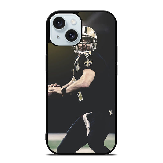 NEW ORLEANS SAINTS DREW BREES PLAYER iPhone 15 Case Cover