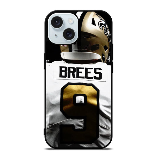 NEW ORLEANS SAINTS NFL DREW BREES iPhone 15 Case Cover
