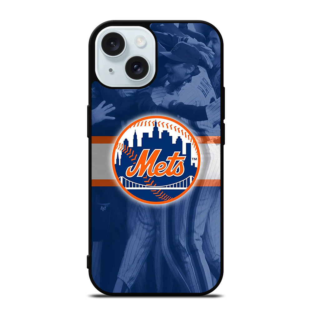 NEW YORK METS BASEBALL LOGO iPhone 15 Case Cover