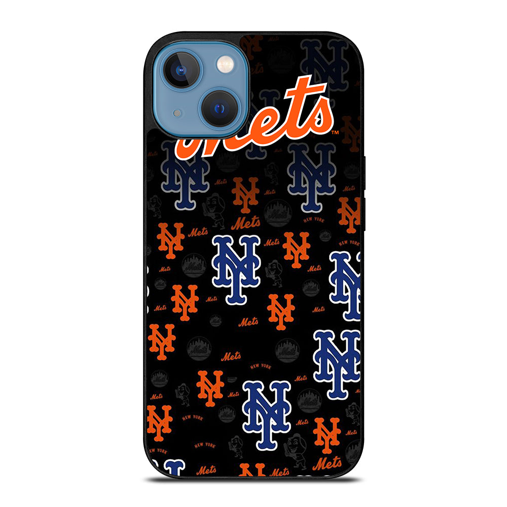 NEW YORK METS PATTERN LOGO iPhone 13 Case Cover