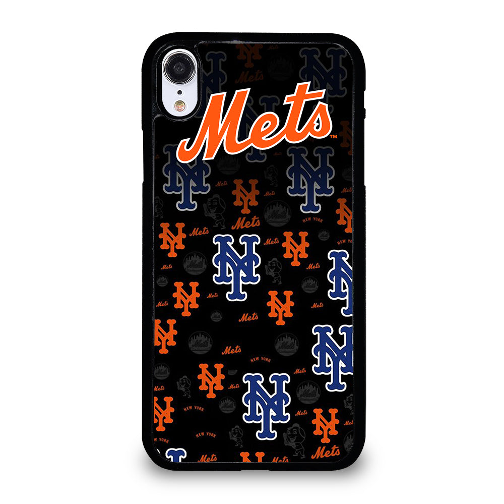 NEW YORK METS PATTERN LOGO iPhone XR Case Cover