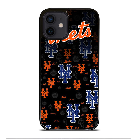 NEW YORK METS PATTERN LOGO iPhone 12 Mini Case Cover