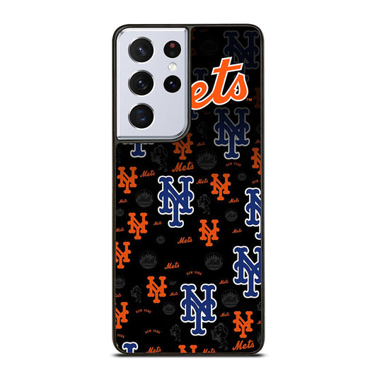 NEW YORK METS PATTERN LOGO Samsung Galaxy S21 Ultra Case Cover