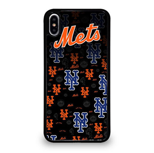 NEW YORK METS PATTERN LOGO iPhone XS Max Case Cover