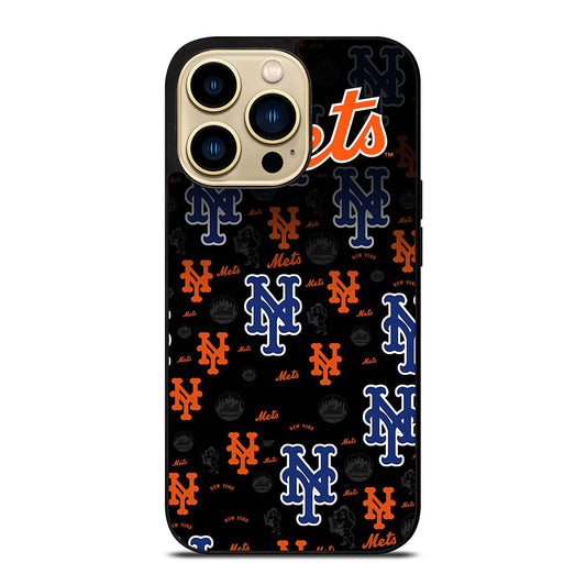 NEW YORK METS PATTERN LOGO iPhone 14 Pro Max Case Cover