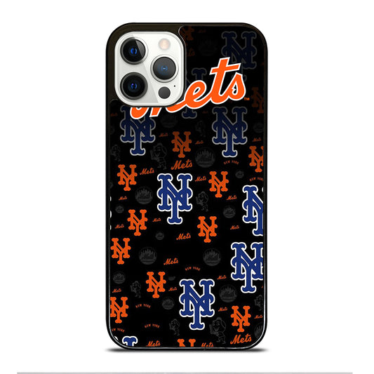 NEW YORK METS PATTERN LOGO iPhone 12 Pro Case Cover
