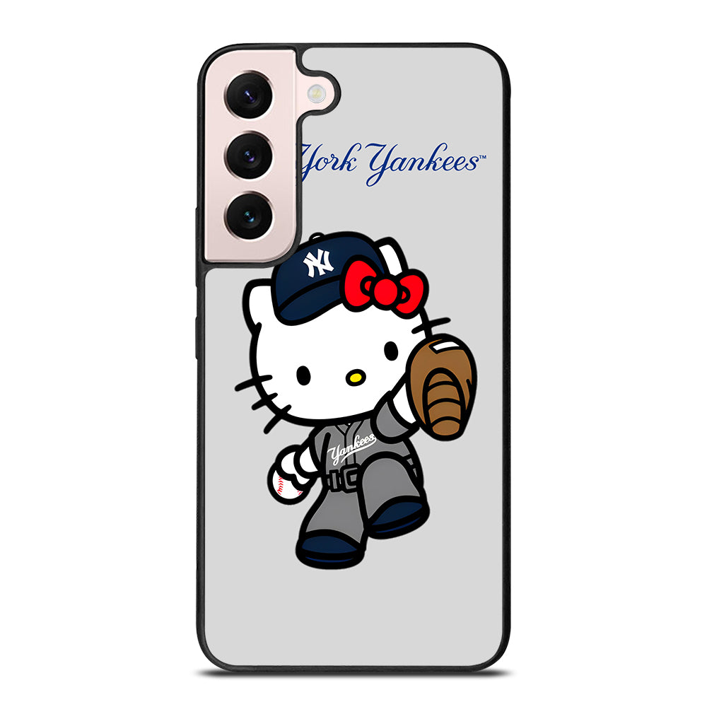 NEW YORK YANKEES HELLO KITTY CARTOON Samsung Galaxy S22 Plus Case Cover