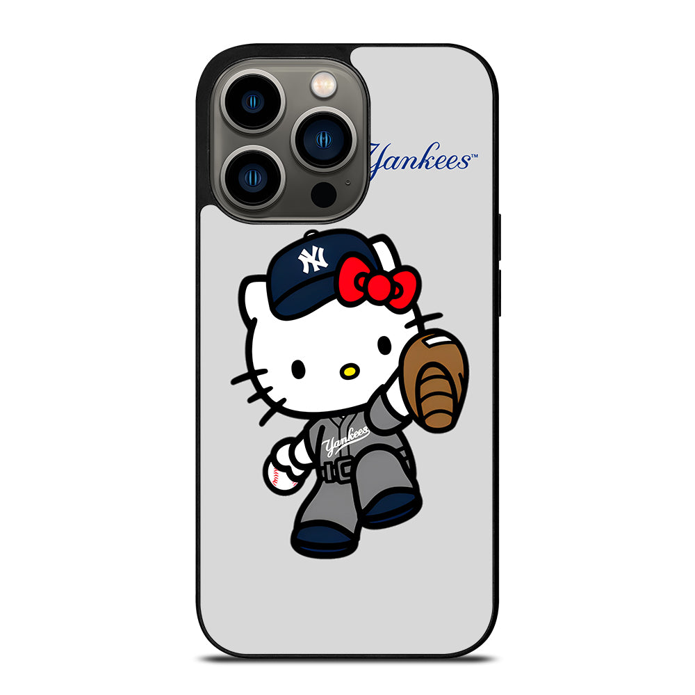 NEW YORK YANKEES HELLO KITTY CARTOON iPhone 13 Pro Case Cover
