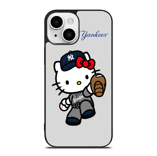 NEW YORK YANKEES HELLO KITTY CARTOON iPhone 13 Mini Case Cover