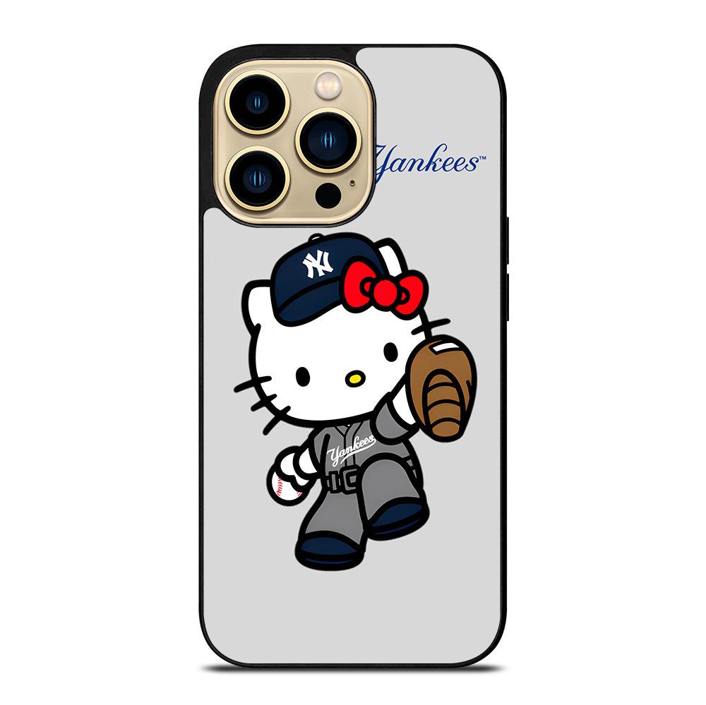 NEW YORK YANKEES HELLO KITTY CARTOON iPhone 14 Pro Max Case Cover