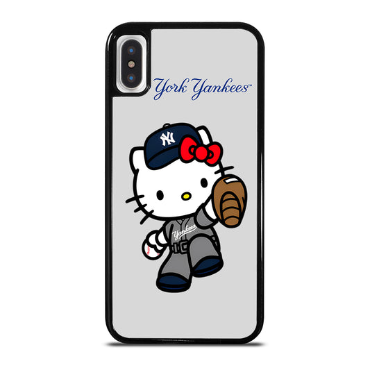 NEW YORK YANKEES HELLO KITTY CARTOON iPhone X / XS Case Cover
